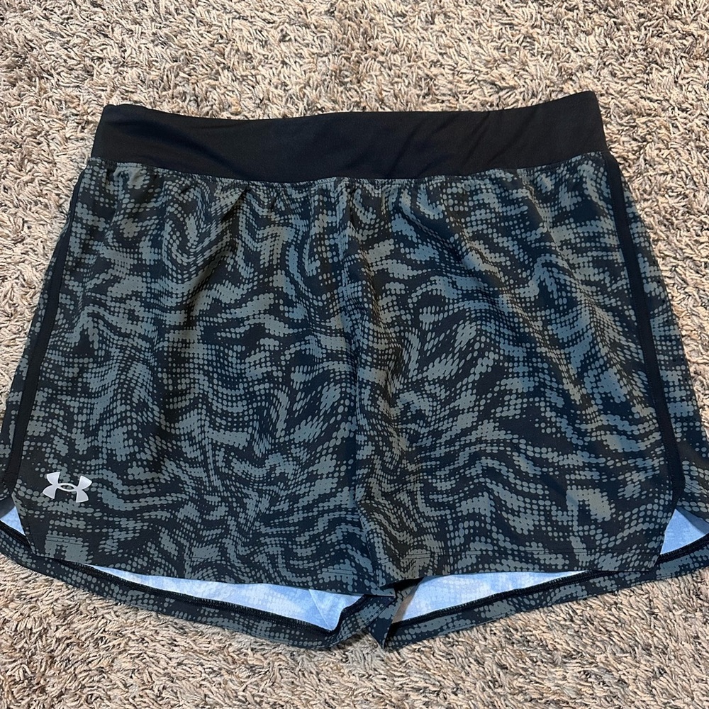 Under Armour Black and Gray Athletic Shorts